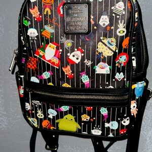 LOUNGEFLY THE NIGHT BEFORE CHRISTMAS MINI BACKPACK